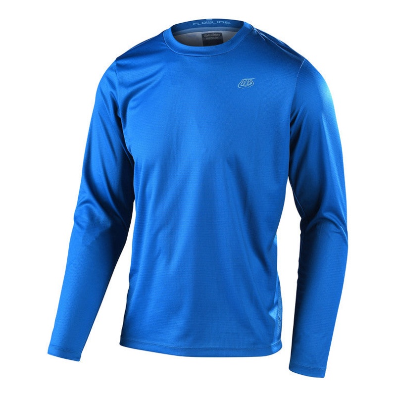 Troy Lee Designs Flowline Long Sleeve MTB Jersey – Slate Blue Slate Blue Small