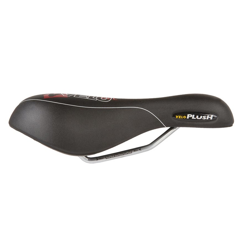 Bike Saddle Velo Plush Gel D2 255 x 177mm, 477g, Black