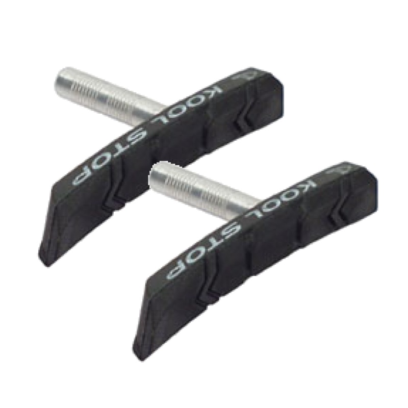 Kool Stop Mountain Brake Pads Bundle – Black & Salmon Compound, Non-Threaded Post, MTB Linear & Cantilever Brakes