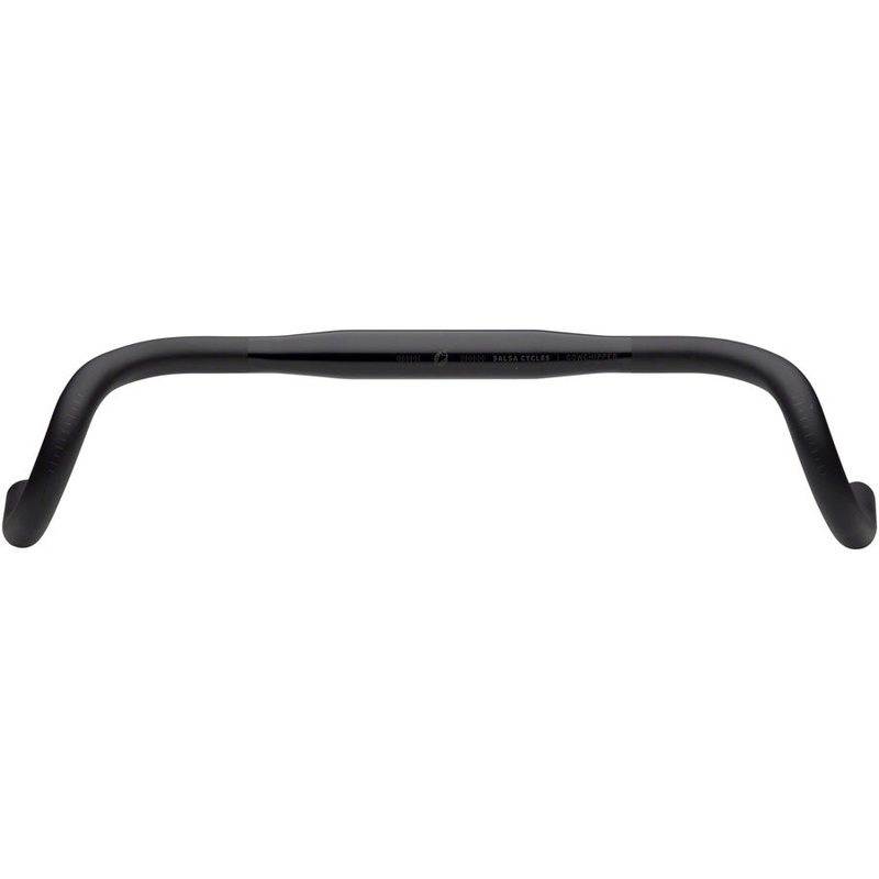 Salsa Cowchipper Deluxe Drop Handlebar – 31.8mm Clamp, 44cm Width, Aluminum, Black