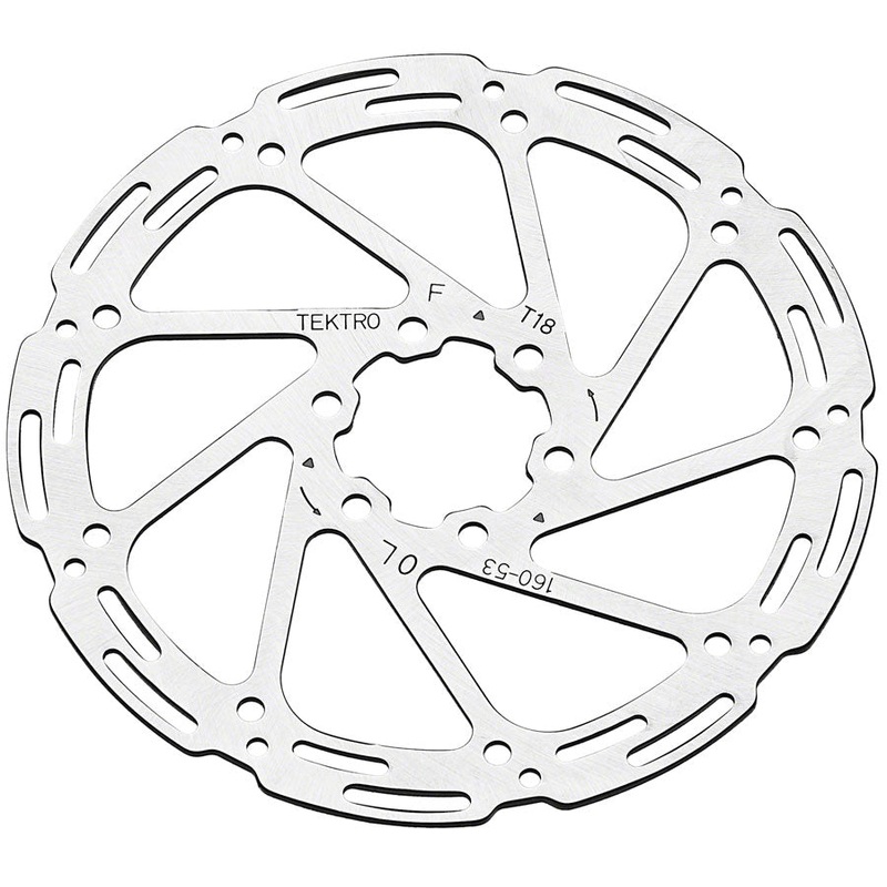 Tektro TR160-53 Disc Rotor – 160mm, 6-Bolt, 1.8mm Thickness, For 4-Piston Calipers