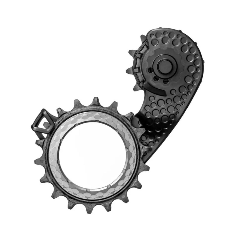 Absolute Black Carbon-Ceramic Hollow Cage SRAM AXS – Titanium