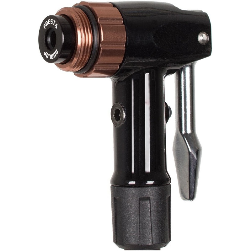 Blackburn Core Pro Floor Pump Head – Complete Black – Bronze Presta / Schrader / Dunlop