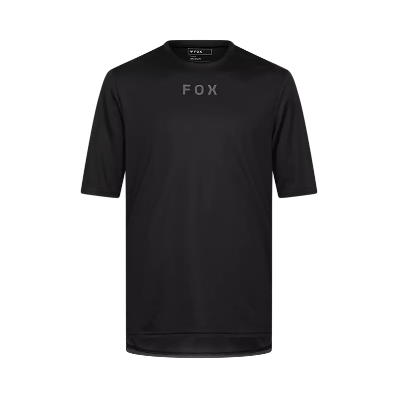 Fox Racing Ranger Short Sleeve MTB Jersey – Wordmark – Black Black Small