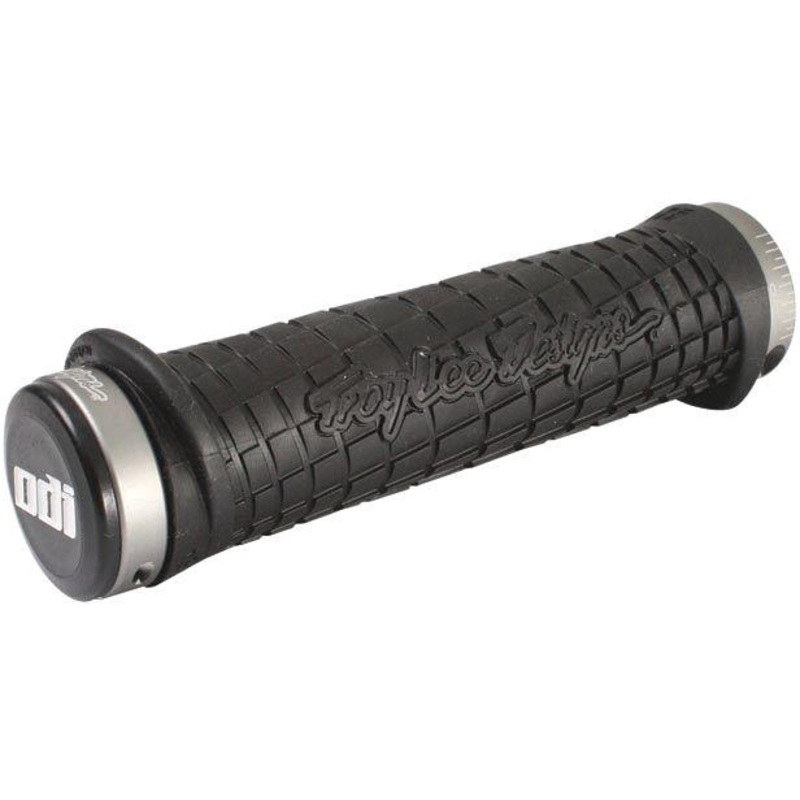 ODI Troy Lee Lock-On Bonus Pack Grips – Black Black Gray Clamp