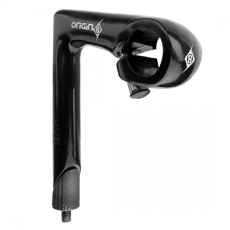 Origin8 Classic Pro Quill Stem Quill Stem 100mm 25.4mm -18 Deg Black Aluminum