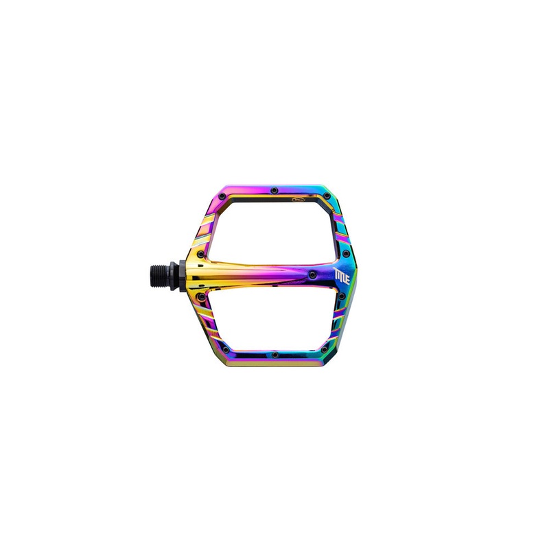 Title MTB Connect Aluminum Platform Pedals, Oil Slick
