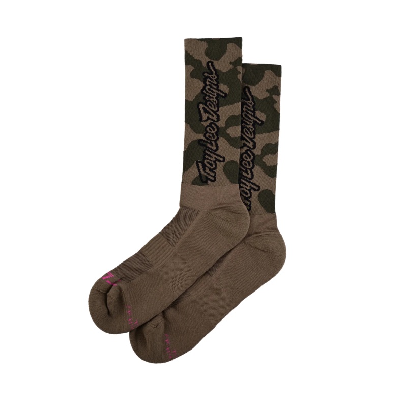 Troy Lee Designs Performance Sock – Scrubland – Olive Olive Small/Medium