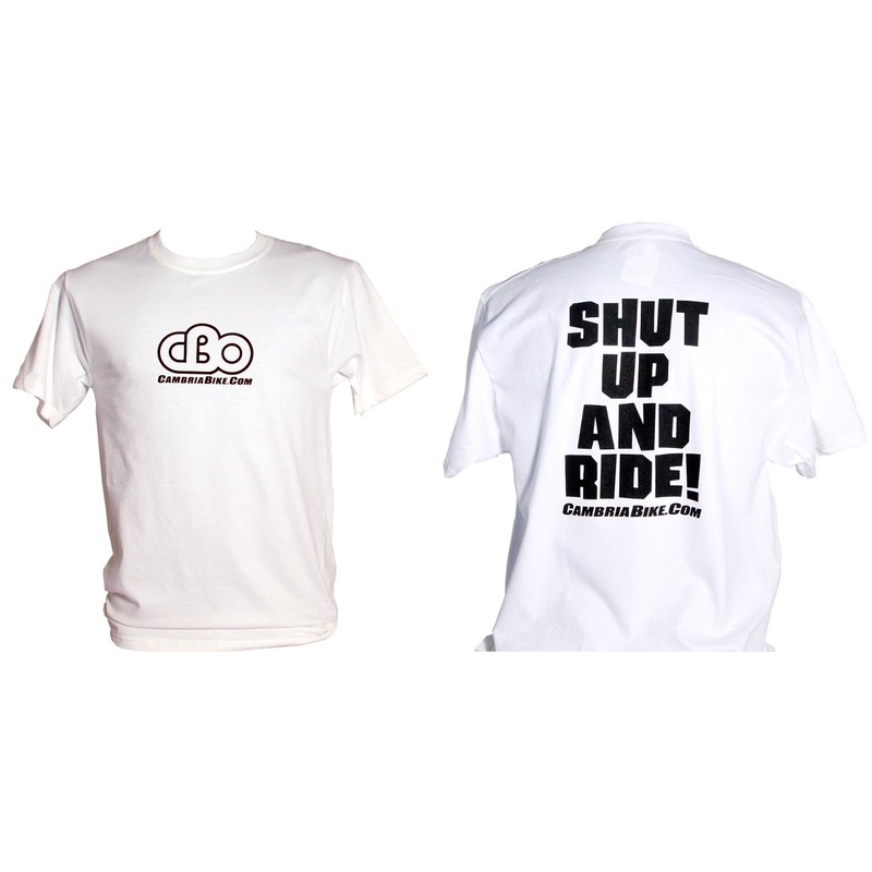 CBO Shut up and Ride Tee Shirt – White White Small
