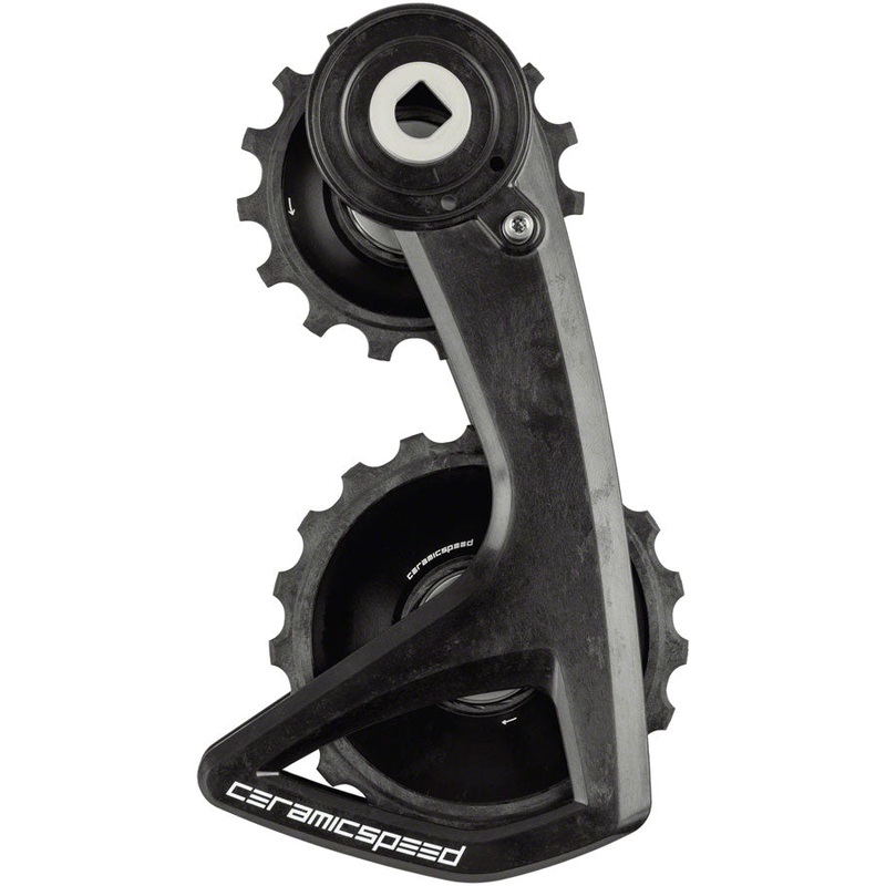 CeramicSpeed OSPW RS Alpha Pulley Wheel System SRAM Red/Force AXS – ALPHA Aluminum Pulley Carbon Cage BLK