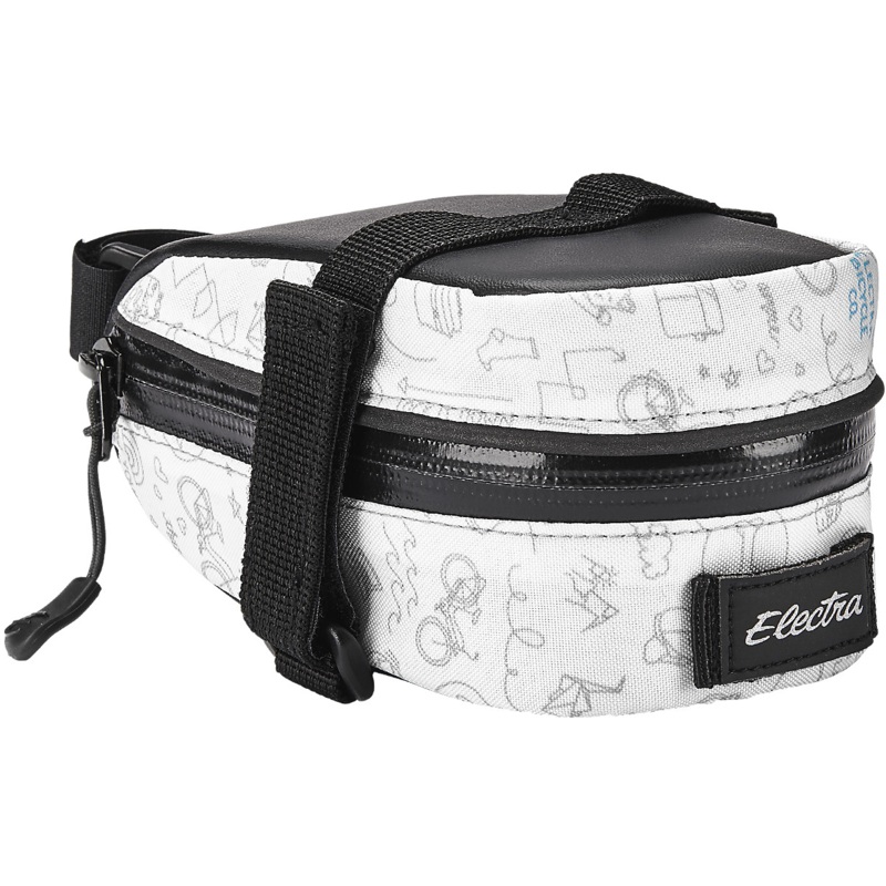 Electra Saddle Bag – Doodle White Doodle White 1L Capacity