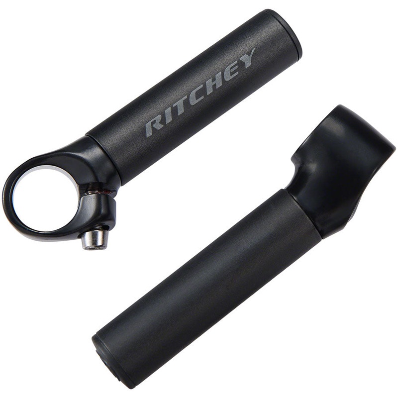 Ritchey Comp 102mm Black Bar Ends for Flat MTB & Hybrid Handlebars | Ergonomic, Durable Alloy, Improved Leverage & Comfort 102mm