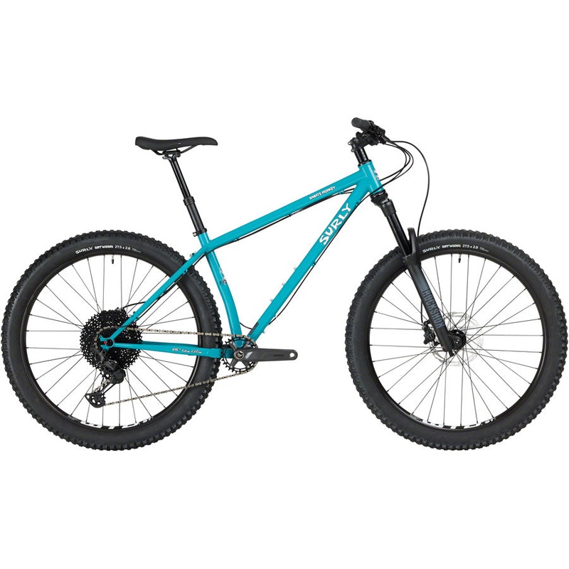 Surly Karate Monkey Front Suspension Bike – 27.5″, Steel, Lost at Sea Blue, X-Large