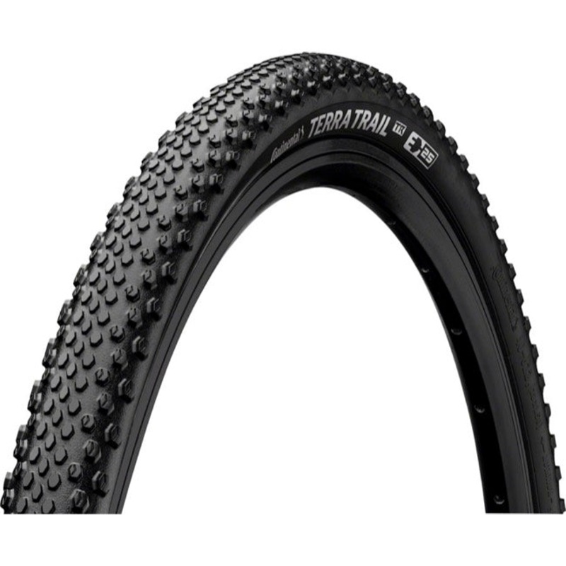 Continental Terra Trail ShieldWall 700c Folding Gravel Tire – Black Black 35c PureGrip – E25