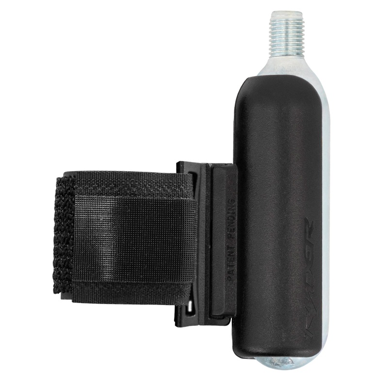 Ryder Slyder CO2 Storage System  Durable Frame-Mount, Dual 25g Cartridge Carrier with Protective Sleeve for Cyclists Slyder CO2 Storage System, Single 25g