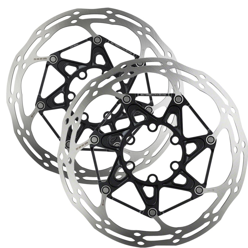 SRAM Centerline X Disc Brake Rotors Bundle 140mm & 160mm Stainless Steel, Aluminum Body, 6-Bolt, Noise-Minimizing, Two-Piece Design