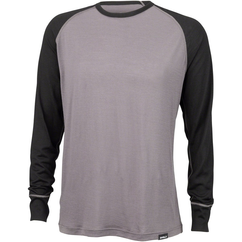 Surly Merino Raglan T-Shirt – Gray/Black SM