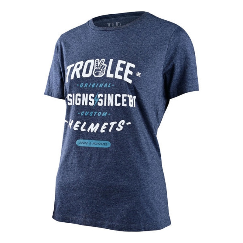 Troy Lee Designs Roll Out Short Sleeve Tee – Womens – Navy Heather Navy Heather Small
