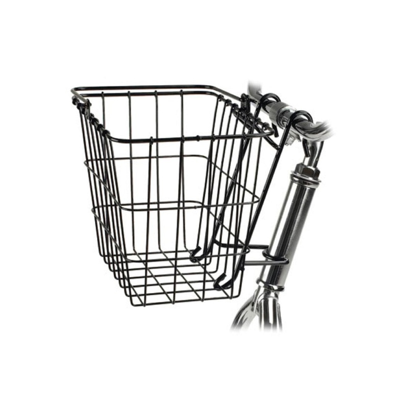 Wald 114 Quick Release Front Basket – Black Black