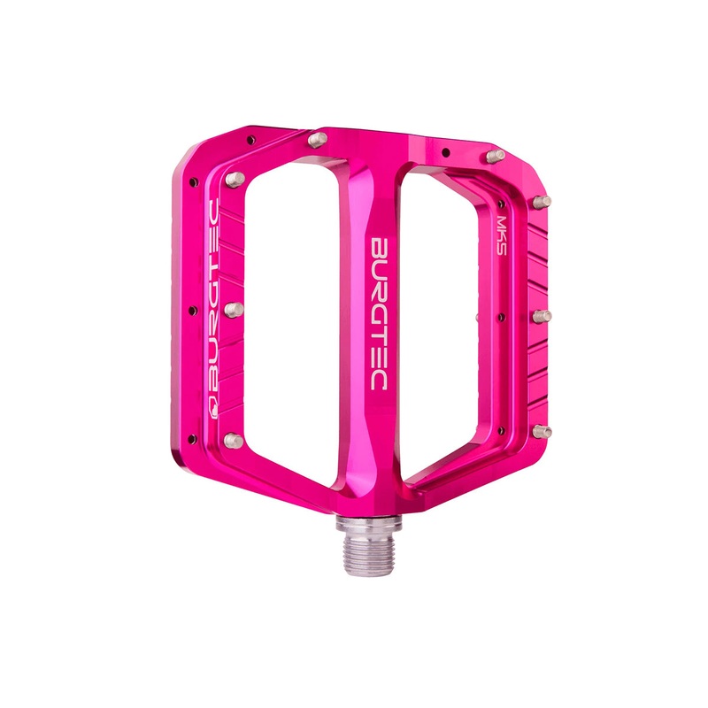 Burgtec Penthouse MK5 Flat Pedals – Toxic Barbie Pink Toxic Barbie Pink