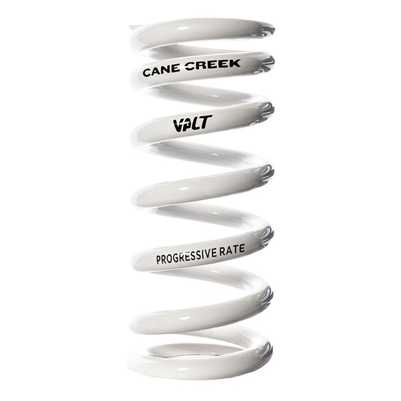 Cane Creek Progressive Rate VALT Lightweight Rear Shock Spring – 45mm x 400-488lbs White