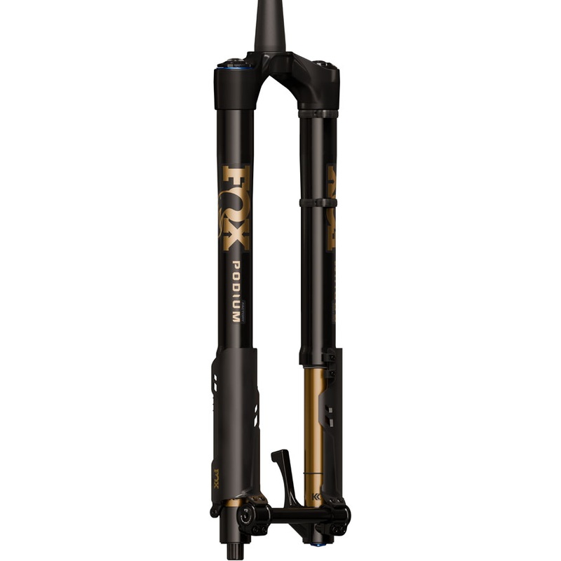 FOX Factory 36 Podium Inverted Suspension Fork – 29″ 160 mm 20TA x 110 mm 44mm Offset GRIP X2 68HT Crown BLK/Podium Gold