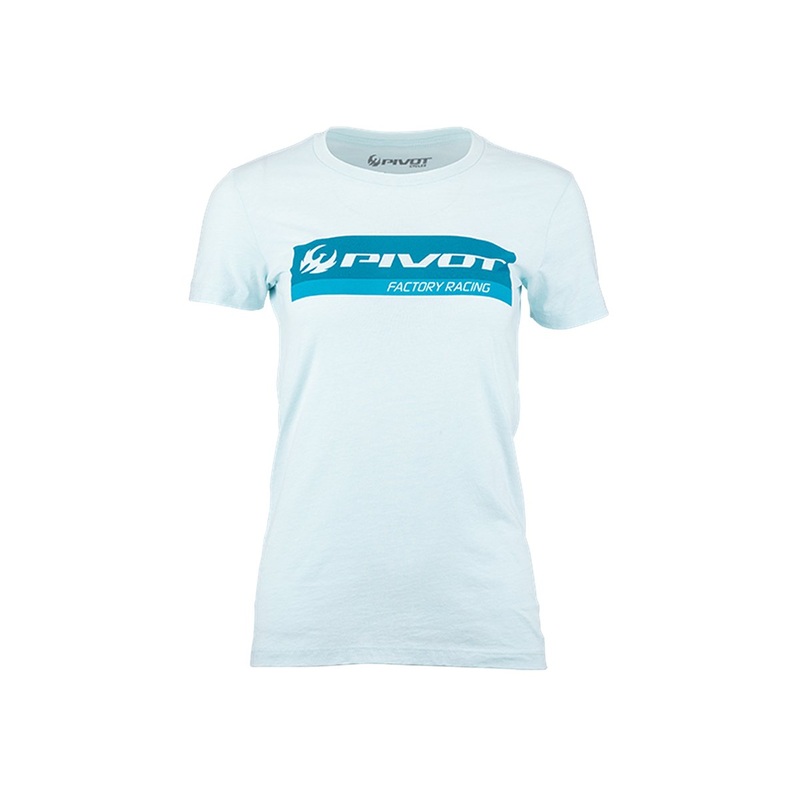Pivot Factory Racing Short Sleeve Tee – Womens – Ice Ice Small
