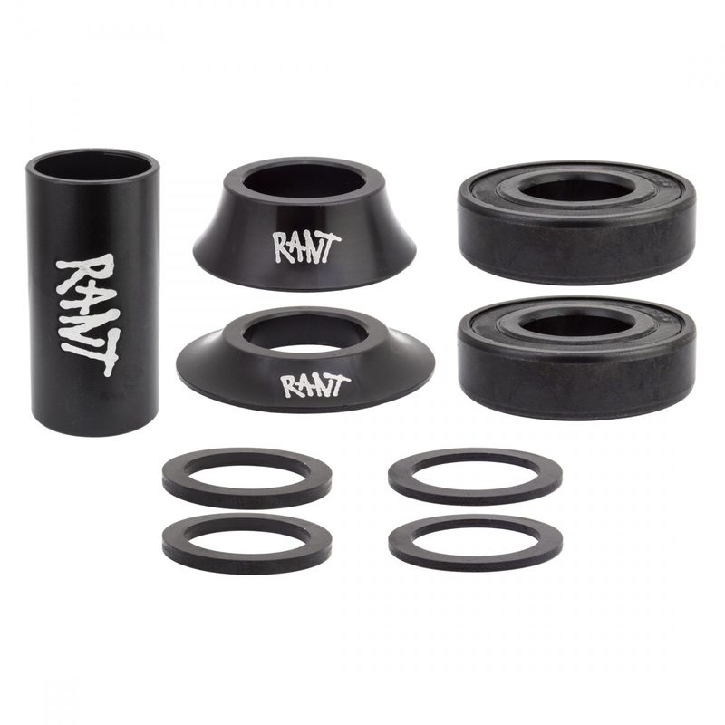 Rant Bang Ur Cartridge Bearing Mid Bottom Brackets Black for 22mm Spindle Cranks