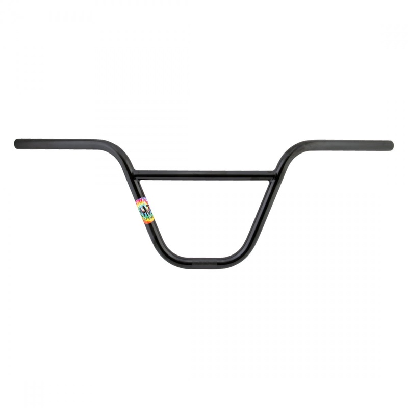 Rant Sway Handlebar 22.2mm Clamp 9in Rise 12 Back 1 Up Black Chromoly BMX