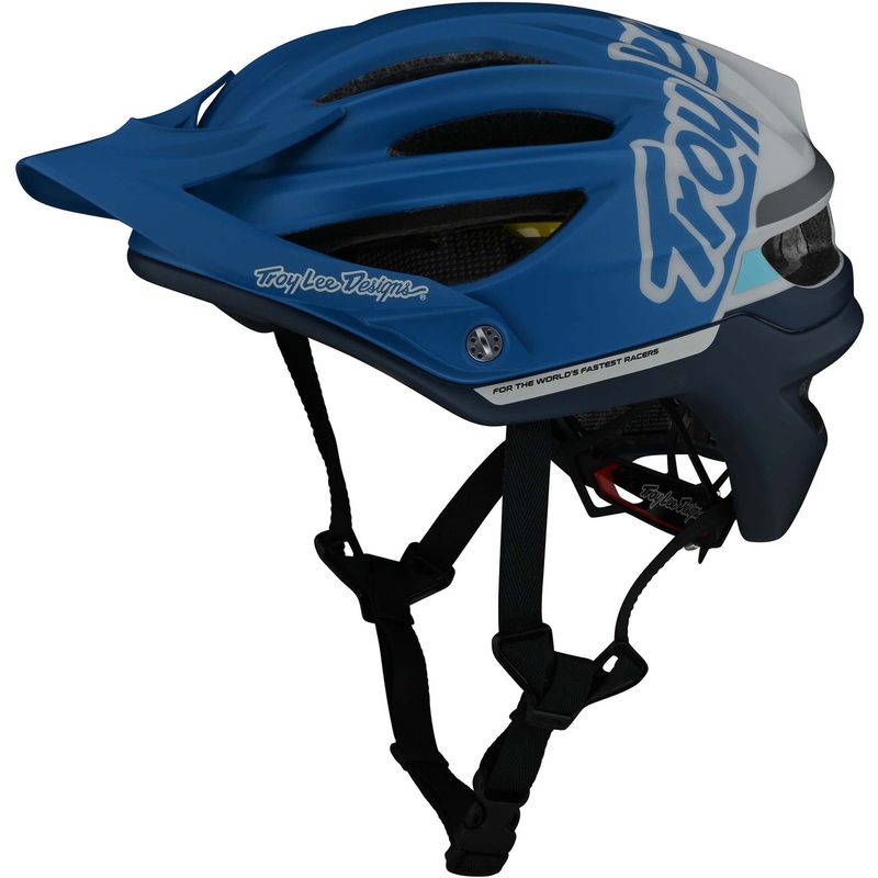 Troy Lee Designs A2 MIPS MTB Helmet – Silhouette – Blue Blue Small