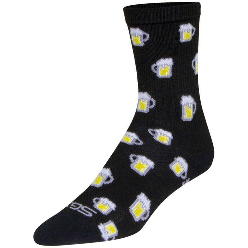 SockGuy SGX Pints Socks – 6″ Black Large/X-Large