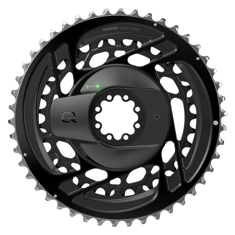 SRAM Force AXS 2x Power Meter Chainring Kit – 46/33t 2×12-Speed 8-Bolt Direct Mount BLK D2