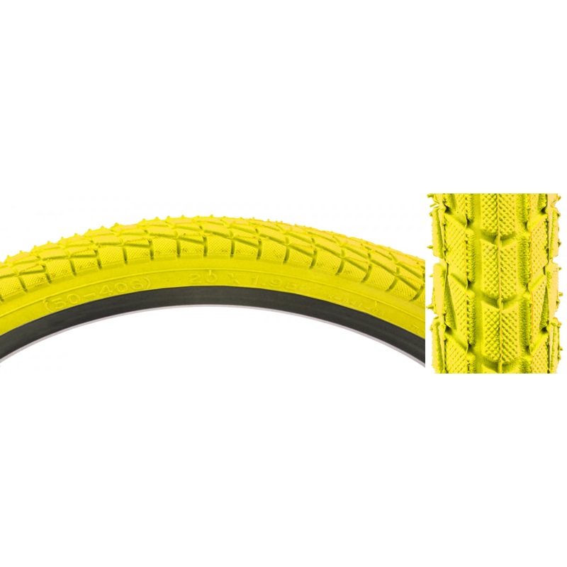 Sunlite Freestyle Kontact 20×1.95 Clincher Wire 65 Yl/Yel Reflective BMX Bike