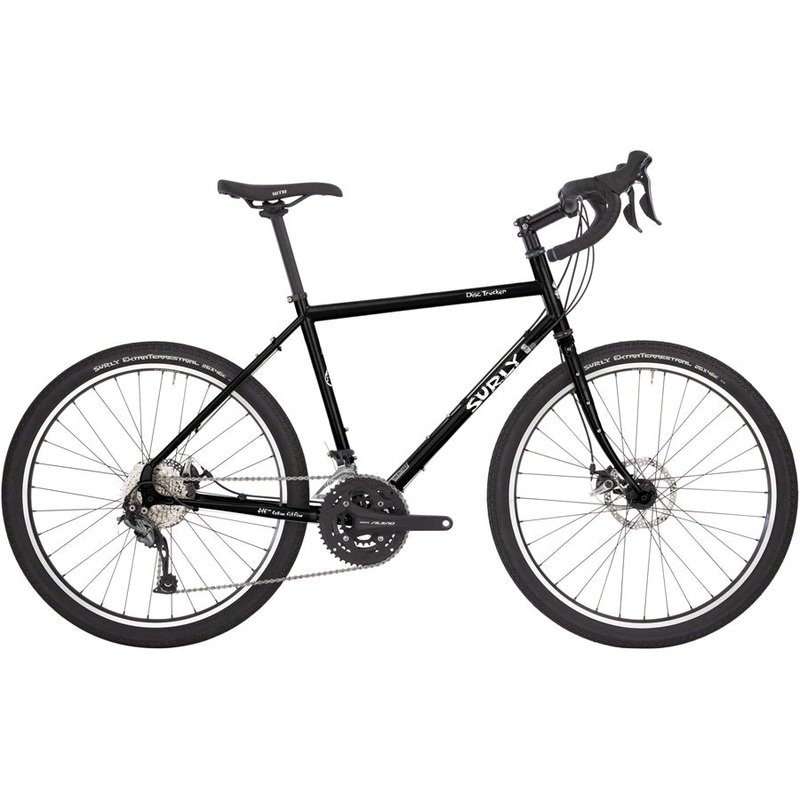 Surly Disc Trucker Bike – 700c, Steel, Hi-Viz Black, 58cm