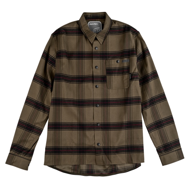 Troy Lee Designs Grind Flannel Shirt – YD Plaid – Dark Pine Dark Pine Small