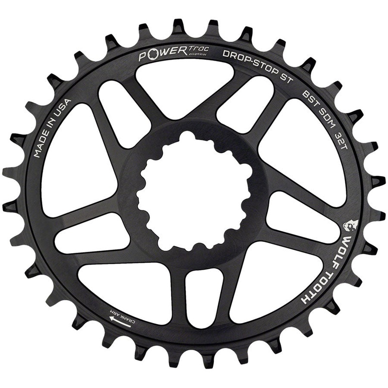 Wolf Tooth Elliptical Direct Mount Chainring – 30t, SRAM Direct Mount, For SRAM 3-Bolt Boost Cranks, Requires