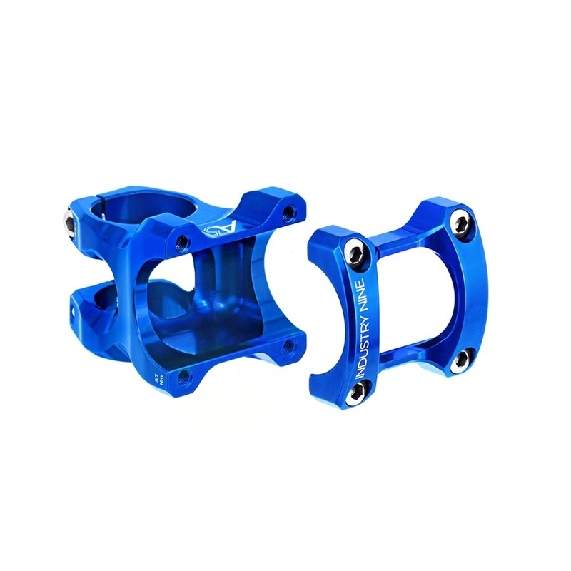 Industry Nine A318 Stem Diameter: 31.8mm, Length: 30mm, Steerer: 1-1/8”, 8, Blue
