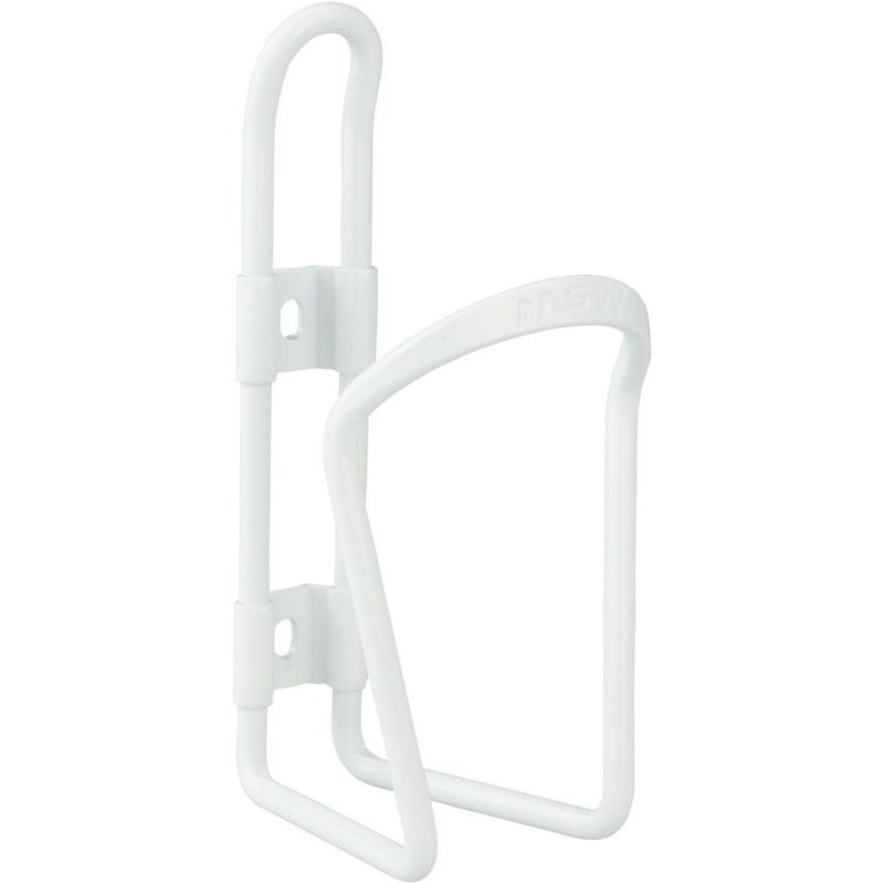 MSW AC-100 Alloy Water Bottle Cage 6mm rod White