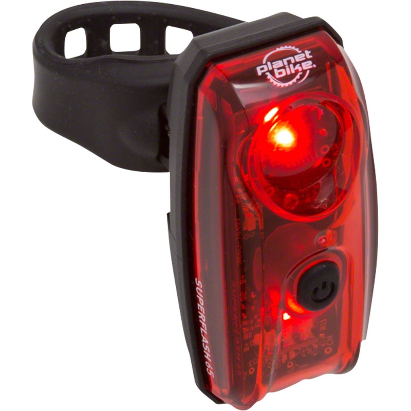 Planet Bike Superflash 65 Rear Taillights  USB Rechargeable & Battery-Powered Bike Lights with High Visibility, Long Run Times, and Daylight Safety 65R