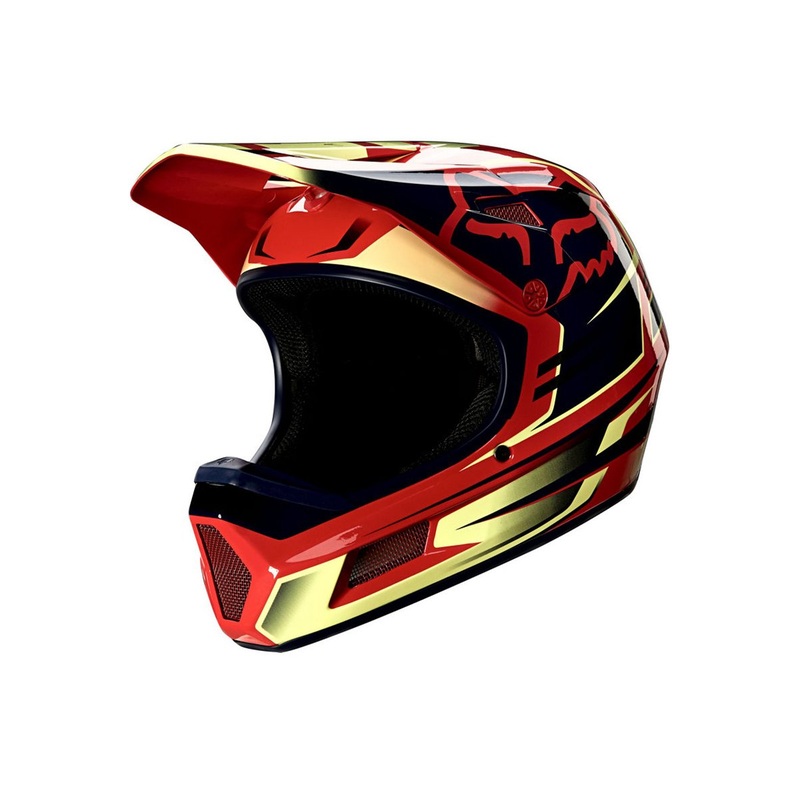 Fox Racing Reno Rampage Comp Full Face Helmet – Bright Red Bright Red Medium