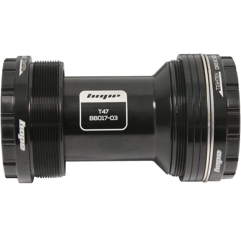 Hope T47 Bottom Bracket Bottom Bracket – 68/73mm, For 30mm Spindle, Stainless, Black