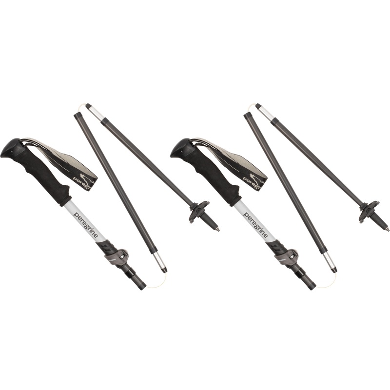 Peregrine Uinta Carbon Trekking Poles  Lightweight, Durable Aluminum & Carbon Fiber Hiking Poles with Adjustable, Telescoping & Tri-Fold Design FOLDING FP