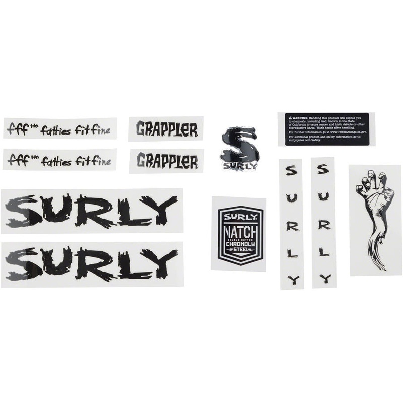 Surly Grappler Decal Set – Black