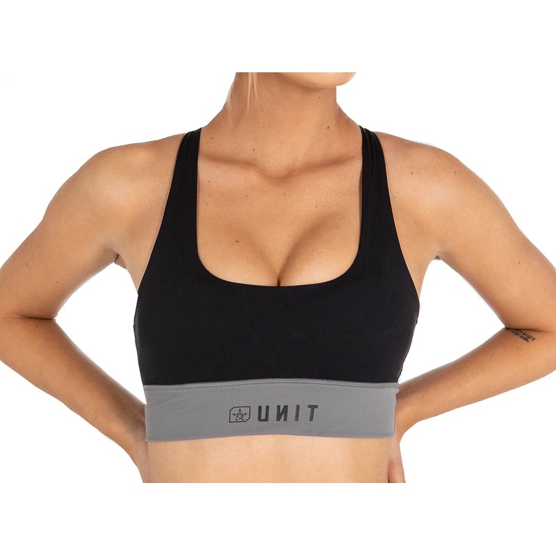 Unit Energy Strap Sports Bra – Black-Gray Black – Gray 2X-Small
