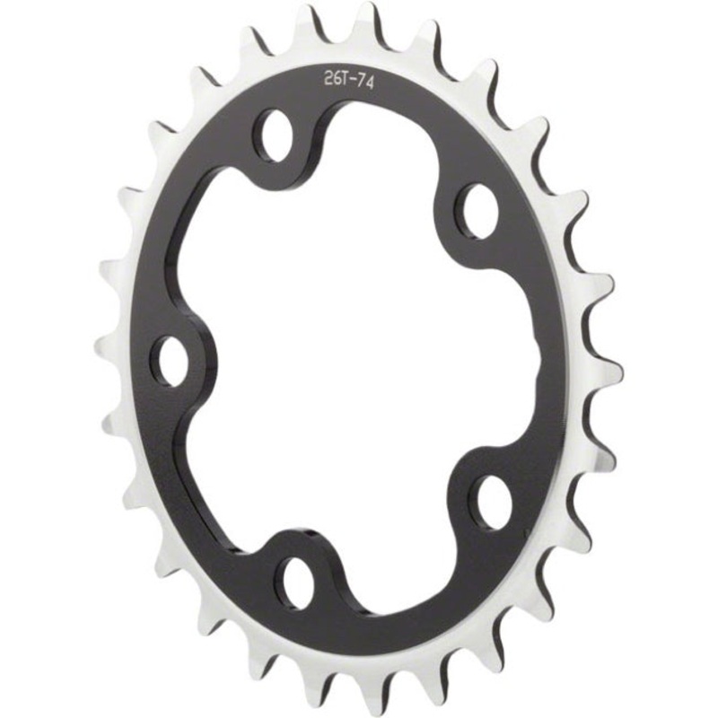Dimension Multi Speed MTB Chainring Black 24t – 74mm BCD Inner