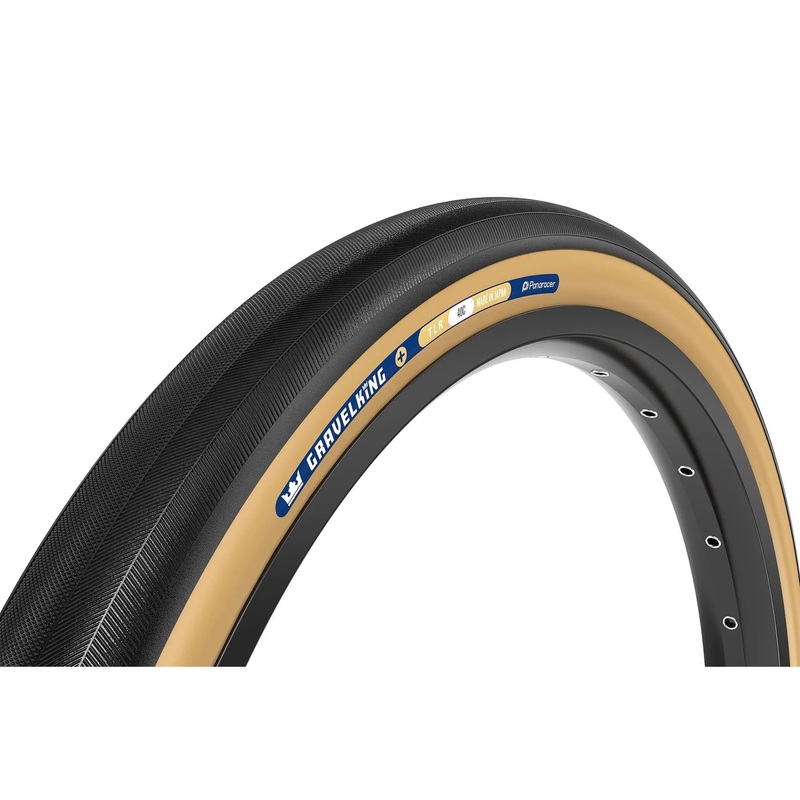 Panaracer Gravelking+ 700c Folding Gravel Tire – Black-Brown Black – Brown 30c