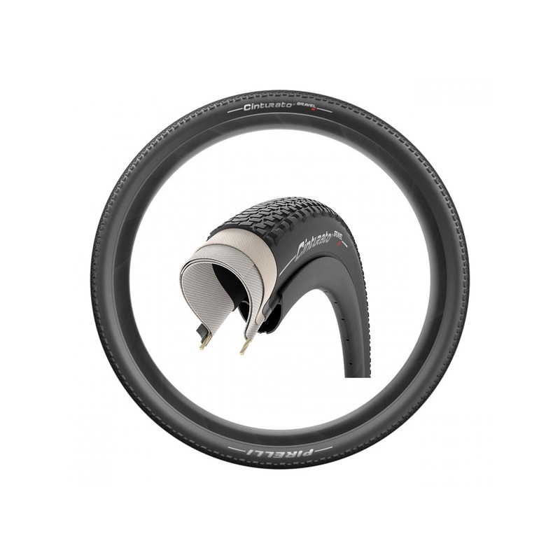 Pirelli Cinturato Gravel H 700c Cyclocross Tire – Black Black 35c