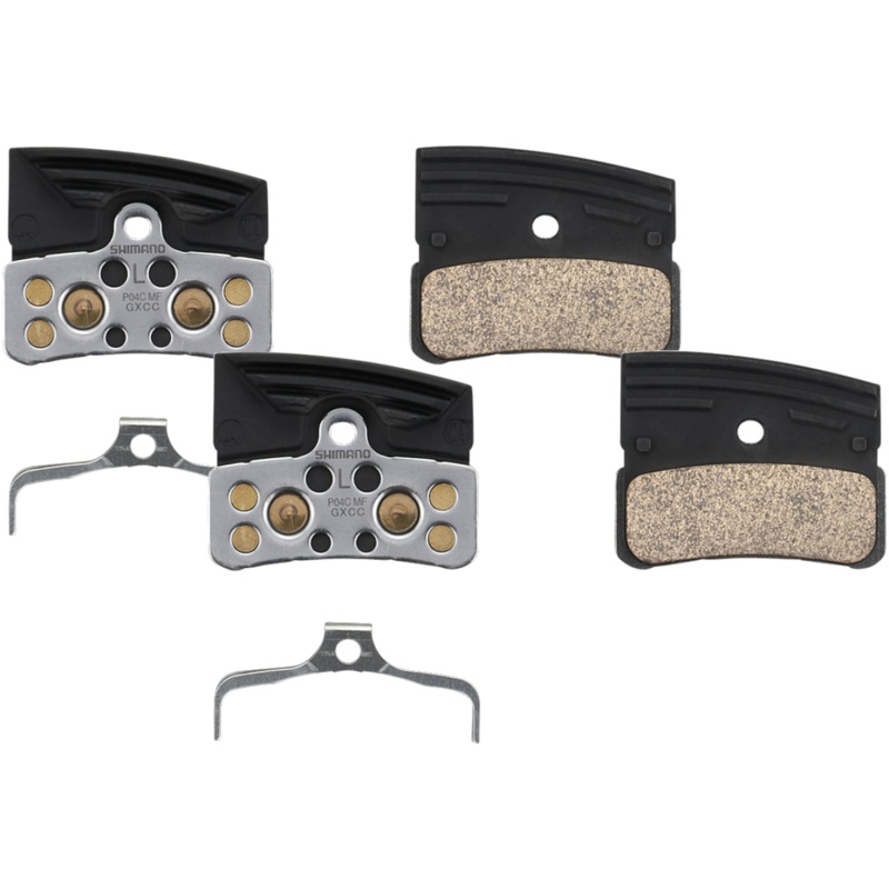 Shimano P04C-MF Metal Compound Disc Brake Pads with Aluminum Finned Backing Plate Compatible with XT and XTR 4-Piston Calipers
