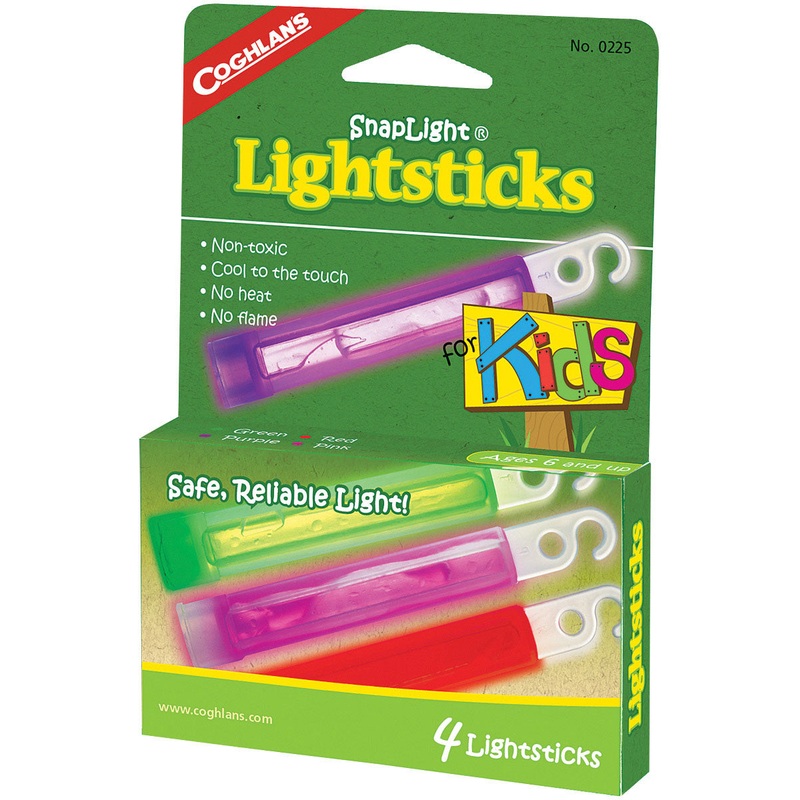 Coghlans Snaplight Lightsticks for Kids – Pack of 4 Fun and Safe Light Sticks