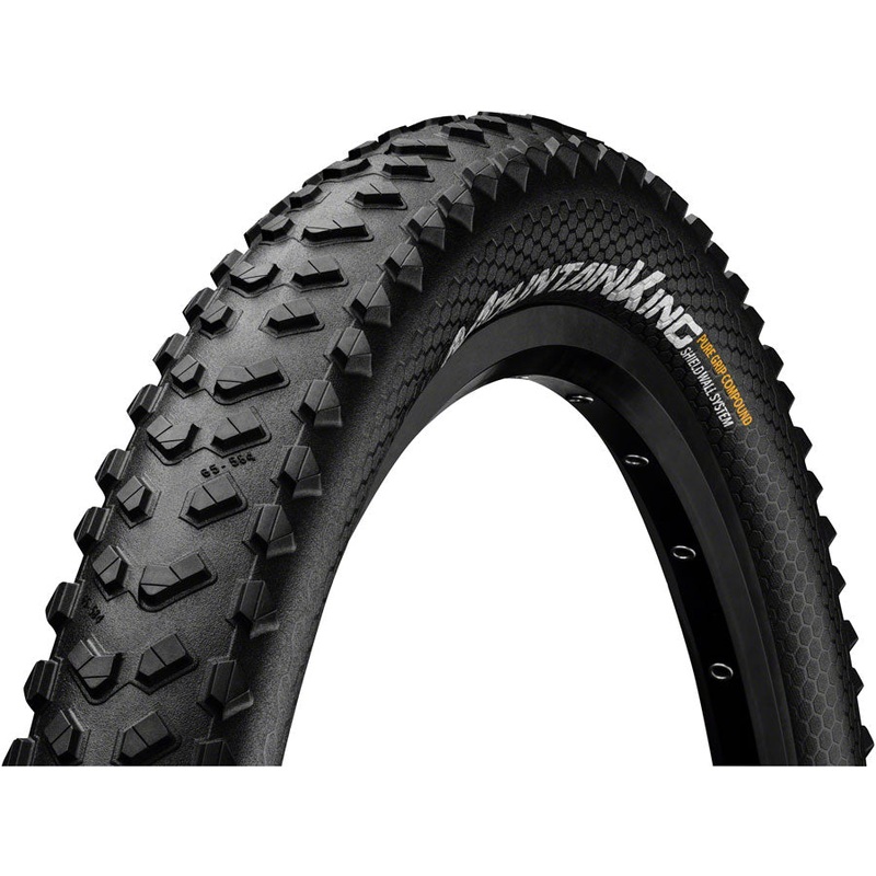 Continental Mountain King Tire – 27.5 x 2.80, Tubeless, Folding, Black, PureGrip, ShieldWall System, E25
